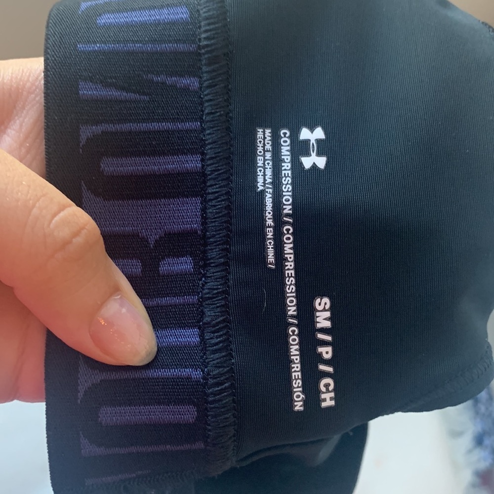 Under armor purple and black sports bra - Picture 3 of 3